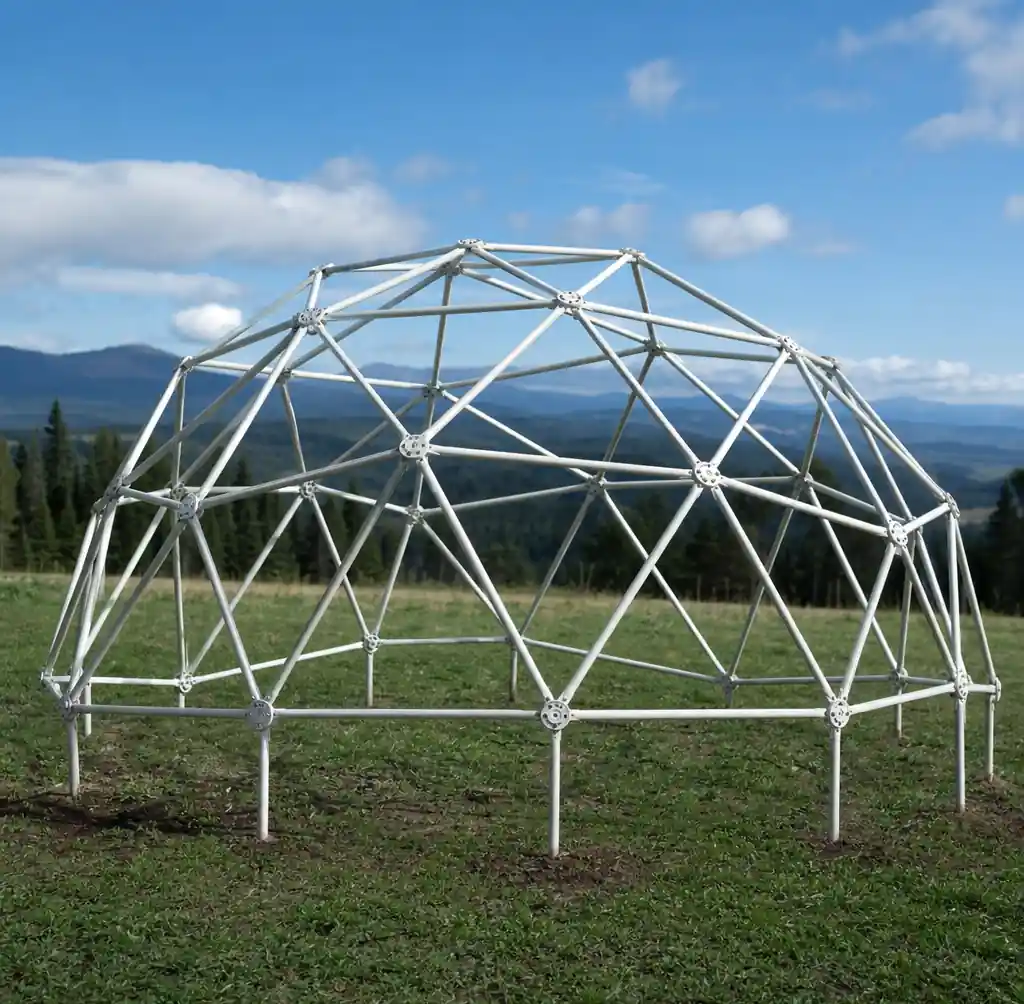 1-geodesic-dome-tent-structure-triangular-framework