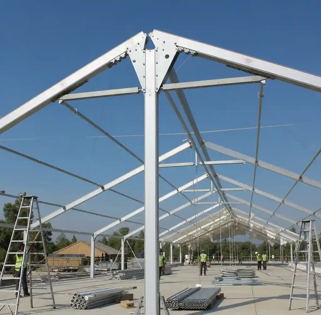 2-aluminum-frame-clear-span-wedding-tent-structure