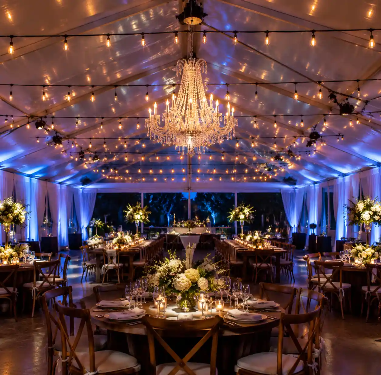 2-bistro-lights-chandelier-uplight-combination