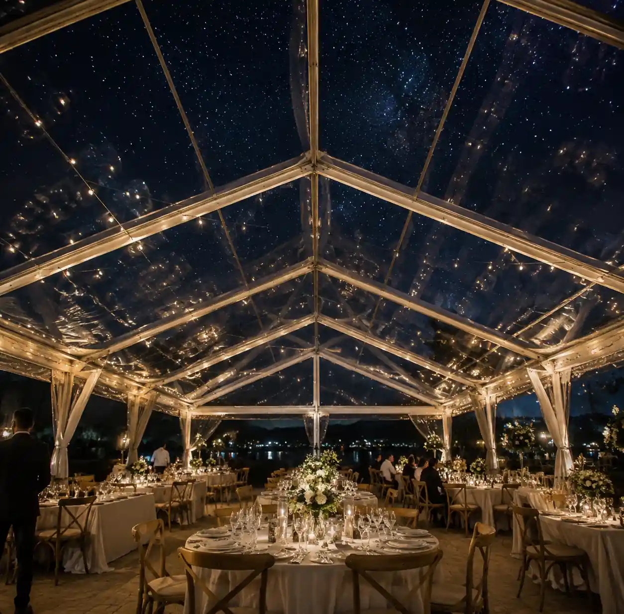3-stargazing-wedding-reception-clear-ceiling-night