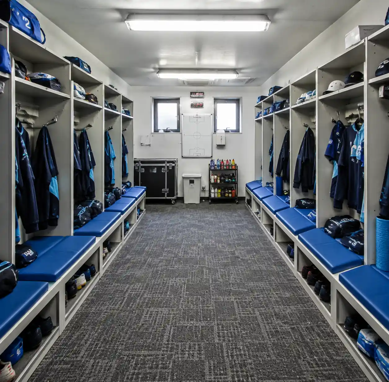 3-team-changing-facility-tent-interior-benches