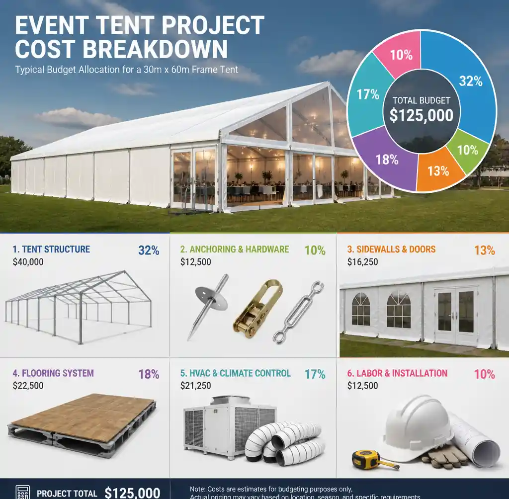 6-event-tent-complete-budget-components-breakdown