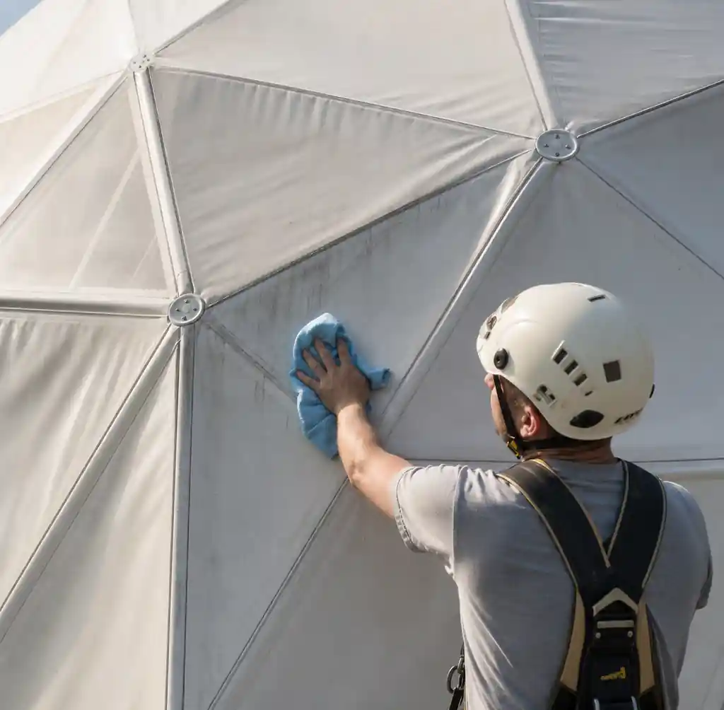 8-geodesic-dome-tent-maintenance-inspection