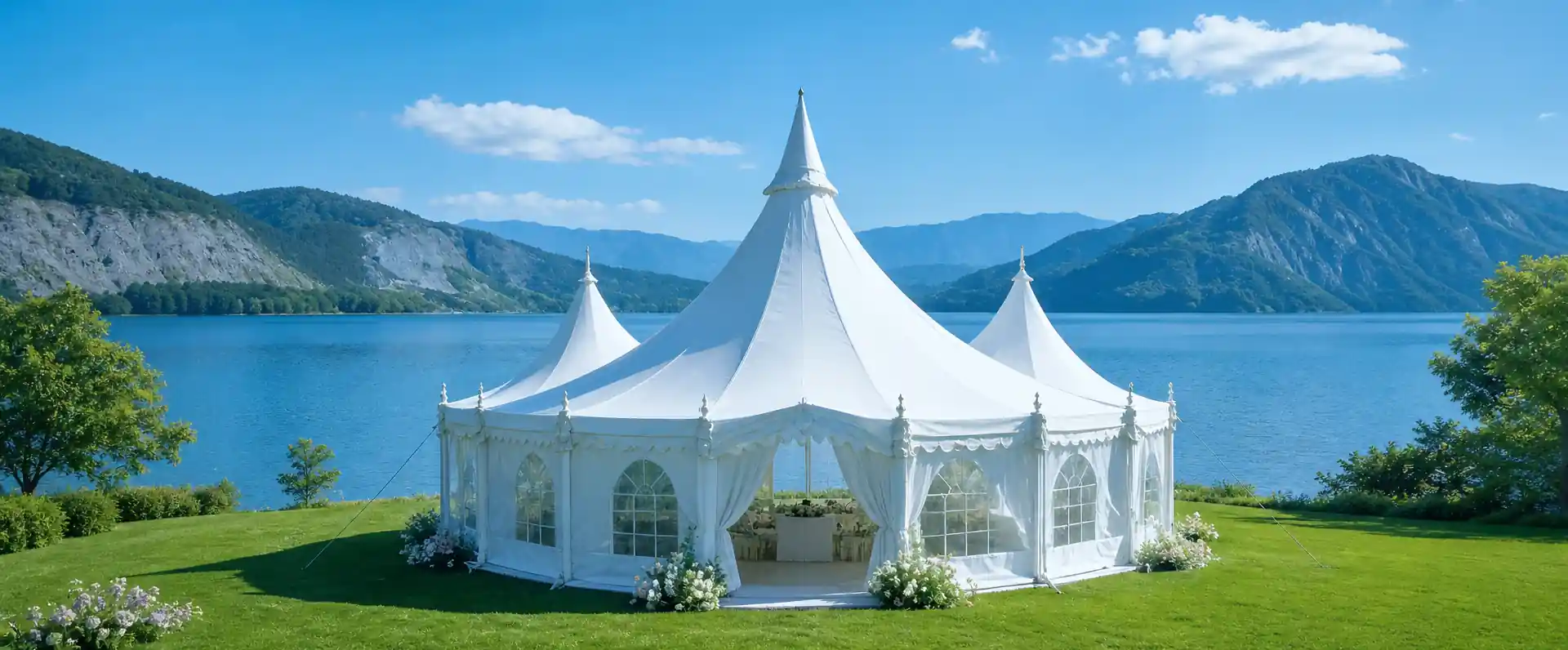 Pagoda tent entrance