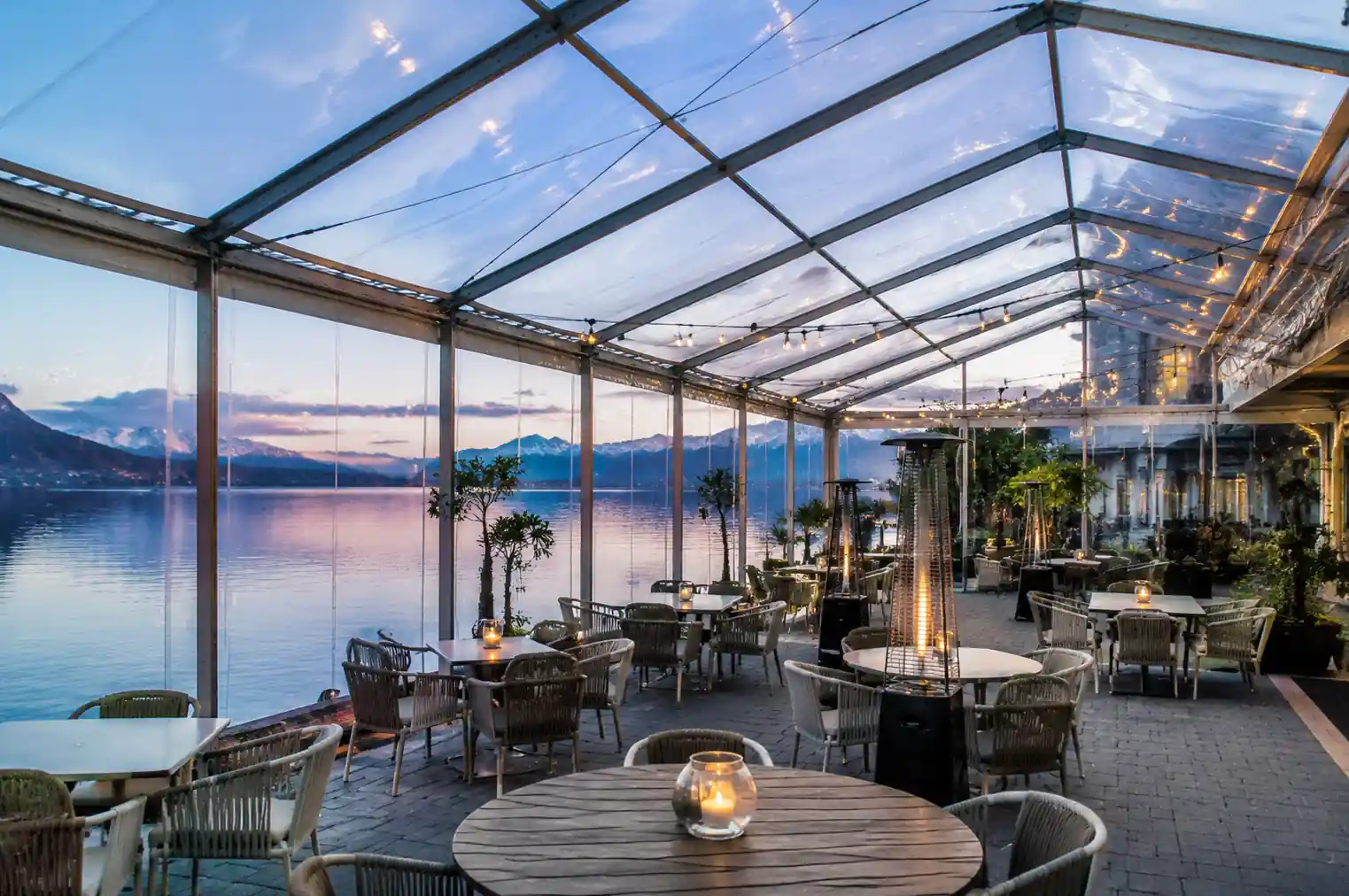 Clear Restaurant Tent