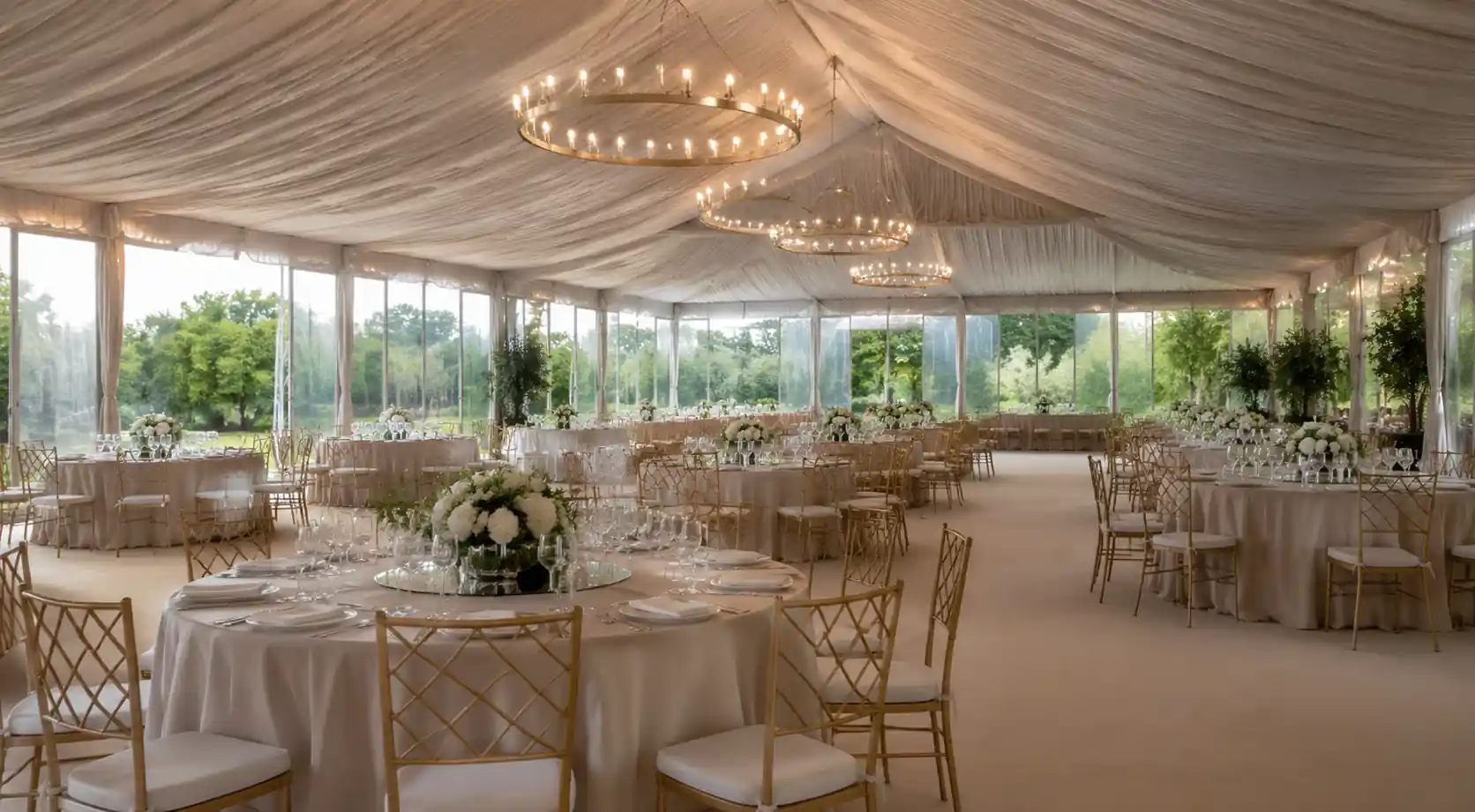Luxury event receptions