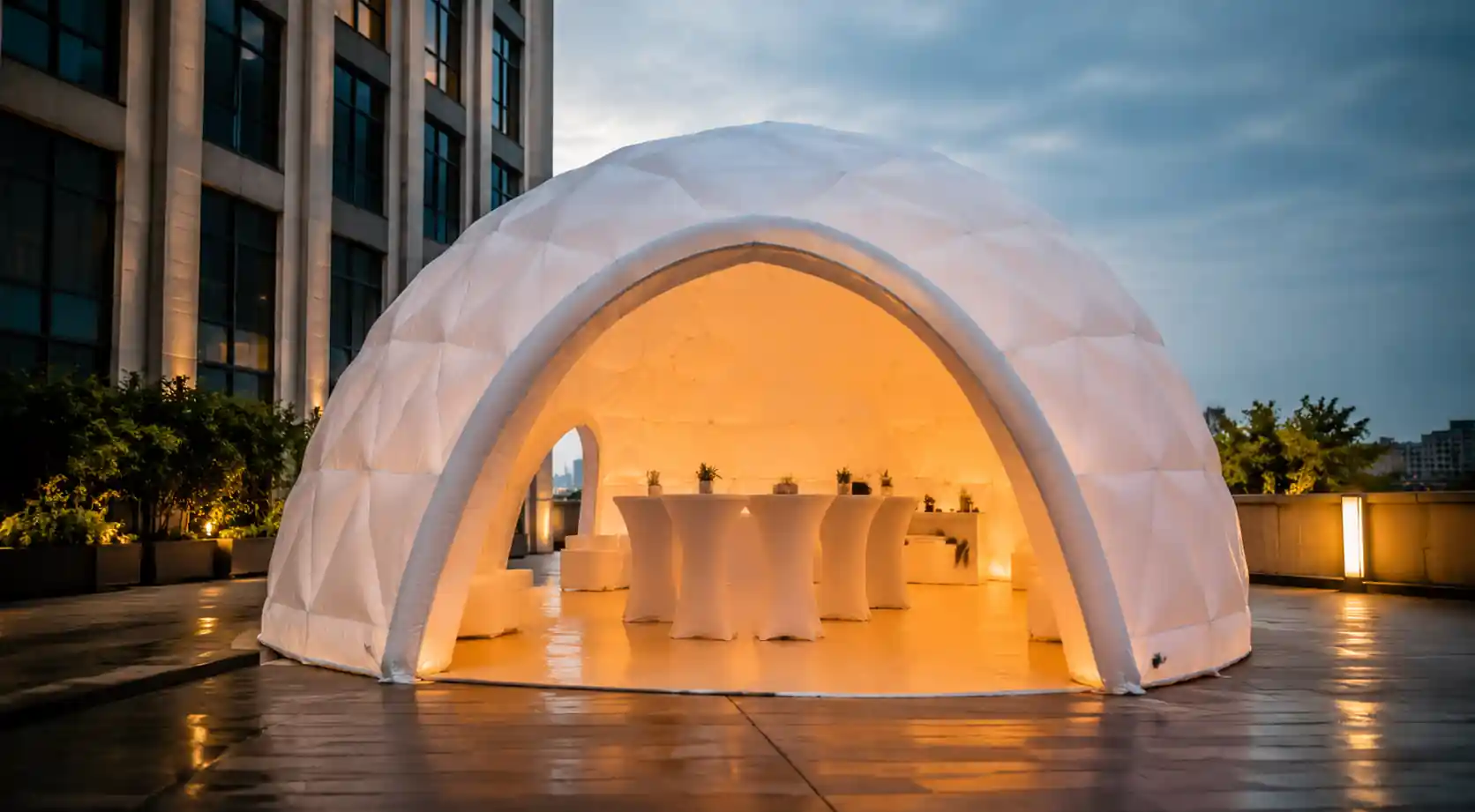 Mobile activation dome geodesic brand experience tent