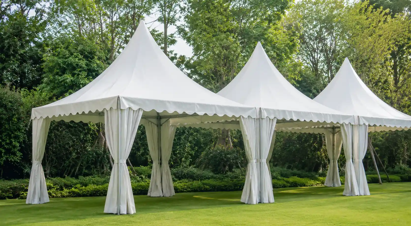 Pagoda cluster tent