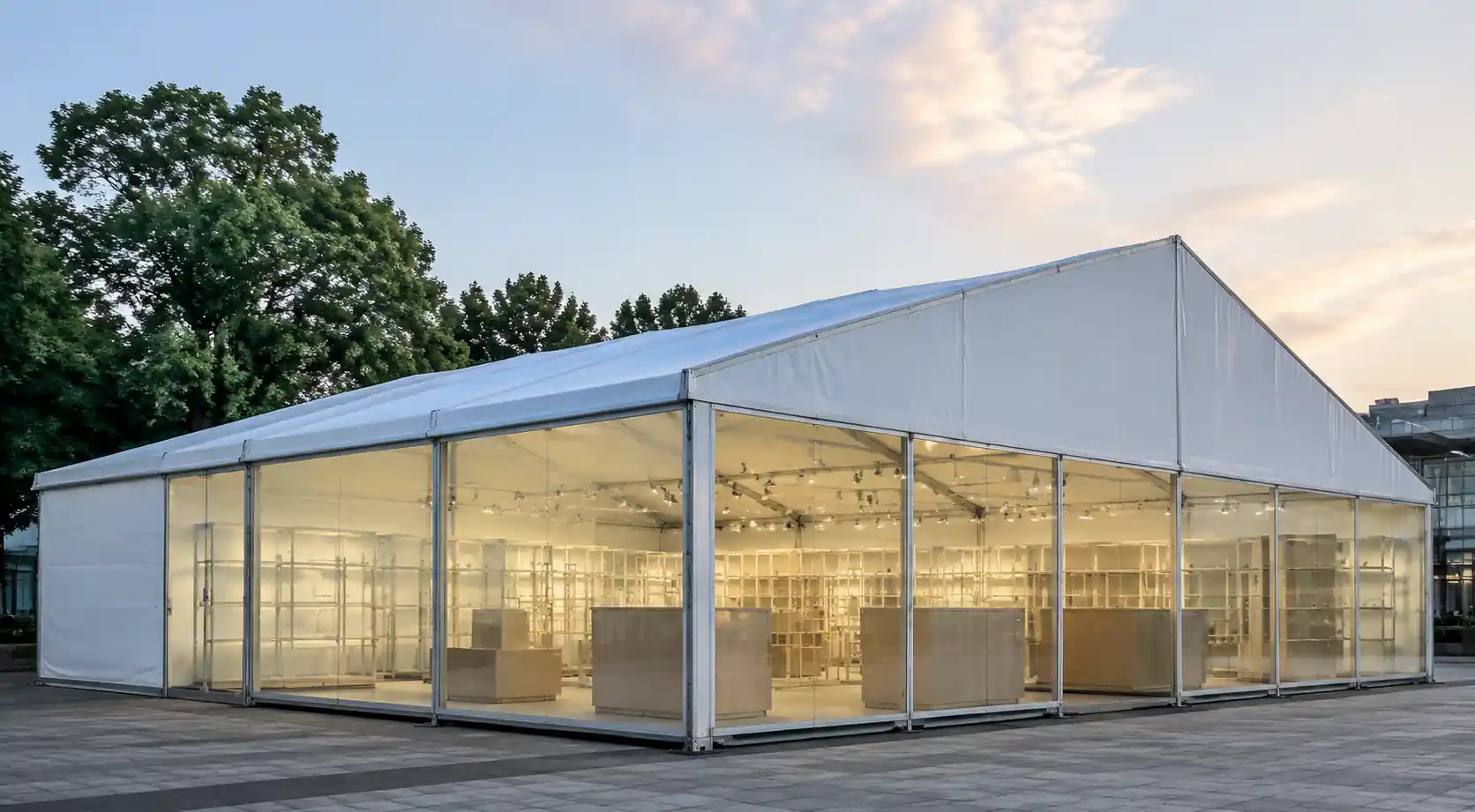 Pop-up retail tent modular event structure