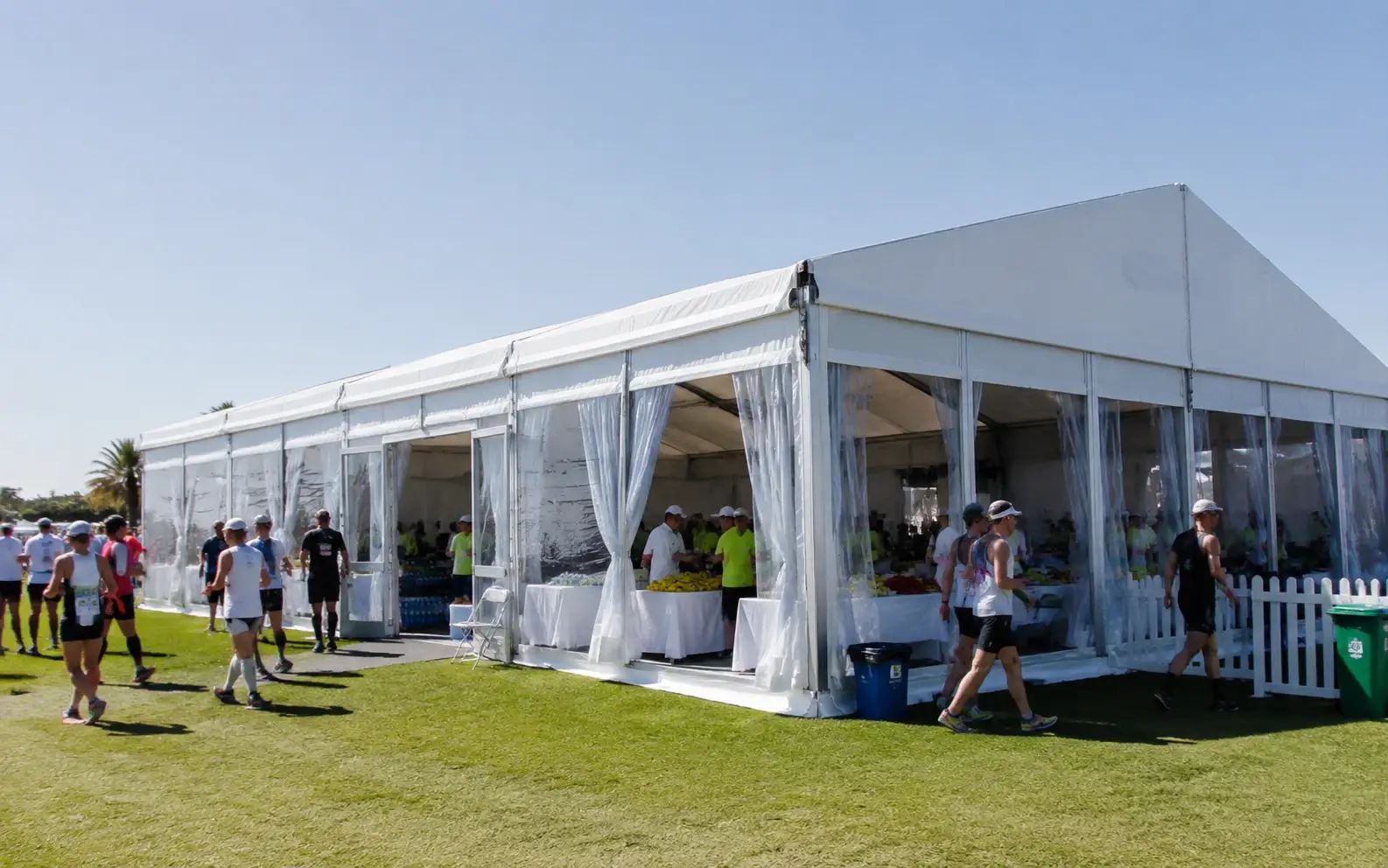 Professional sports event tent structure