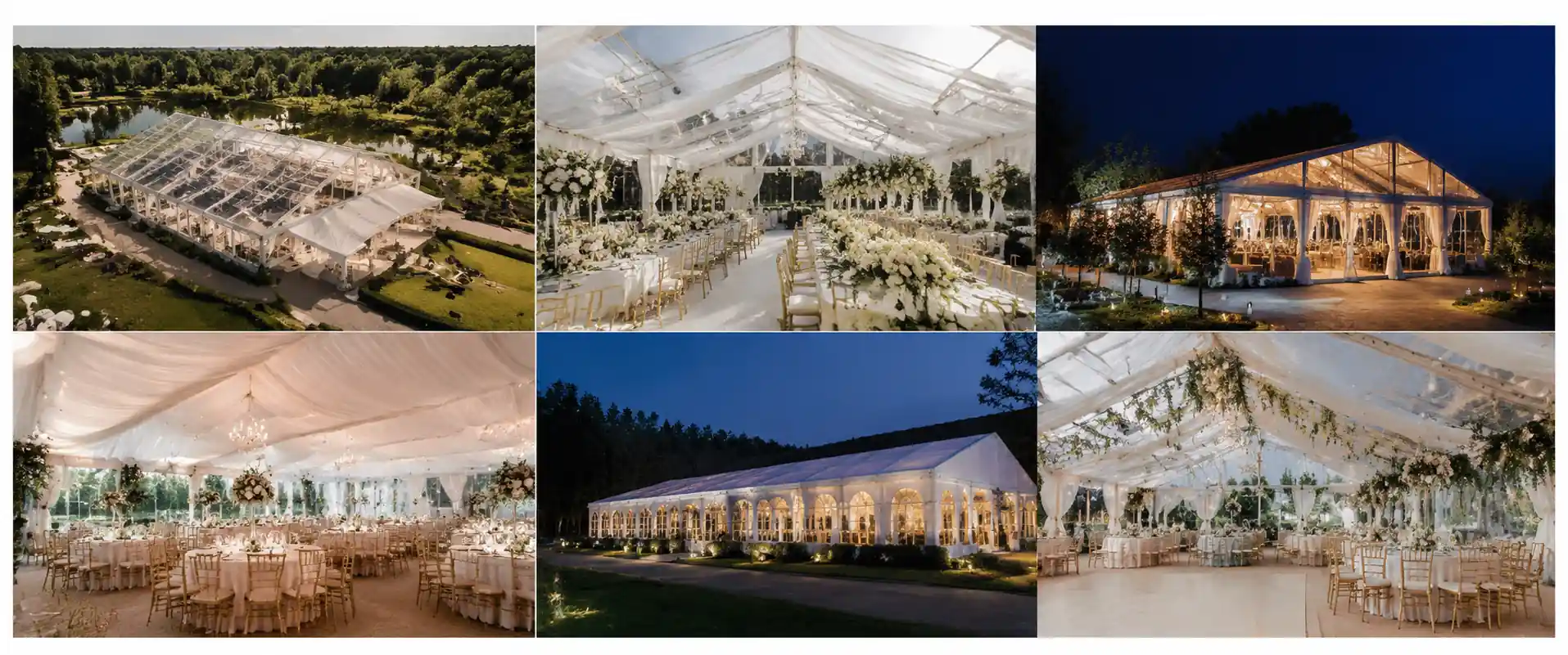 Luxury wedding tent USA